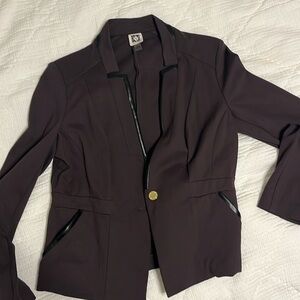 Dark chocolate brown blazer